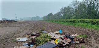 Fly-tipped waste