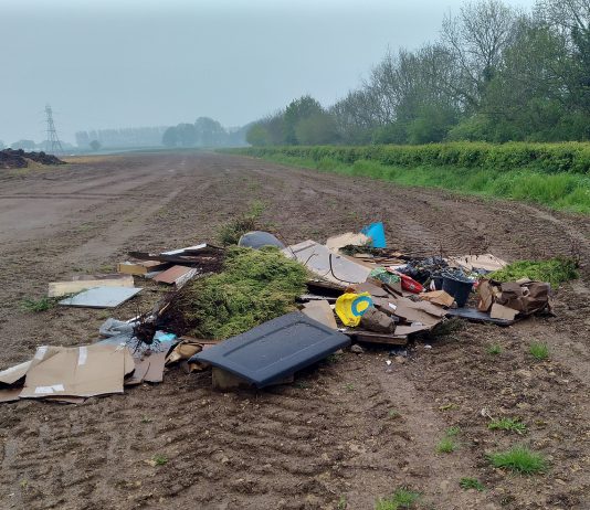 Fly-tipped waste