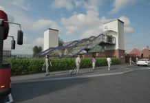 Artist impression of how the new Charfield Station