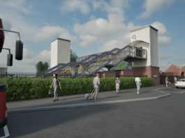 Artist impression of how the new Charfield Station