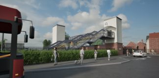 Artist impression of how the new Charfield Station