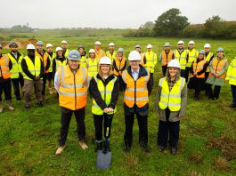Representatives from Bromford, South Gloucestershire Council and Homes England