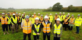 Representatives from Bromford, South Gloucestershire Council and Homes England