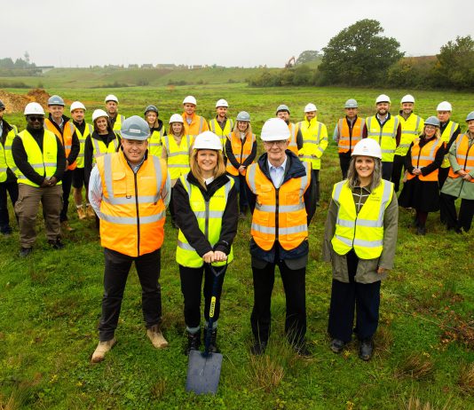 Representatives from Bromford, South Gloucestershire Council and Homes England