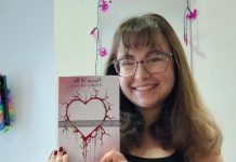 Megan with her book