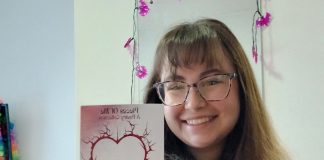 Megan with her book