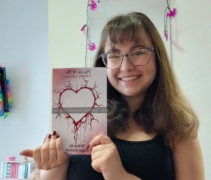 Megan with her book