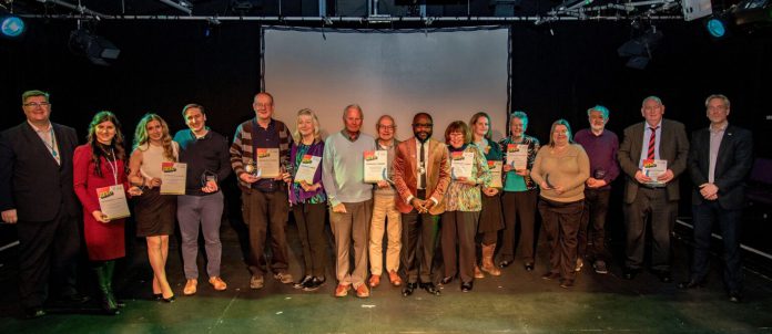 The assembled winners of the 2025 awards