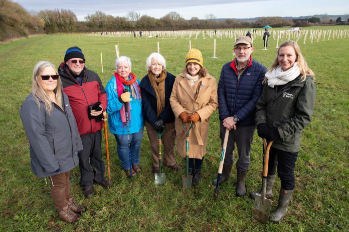 Planting at the new woodland in Pucklechurch. November 2025.