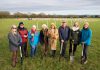 Daphne Dunning, Clerk of Pucklechurch Parish Council; Councillor Rick Dunning, Pucklechurch Parish Council environment lead; Councillor Gail Boyle, Chair of Pucklechurch Parish Council; Councillor Maggie Tyrrell, Leader, South Gloucestershire Council; Councillor Louise Harris, South Gloucestershire Council’s cabinet member for the climate and nature emergency; Richard Higgs, Director, Western Forest; Laura Norton, Partnerships Manager for the Forest of Avon and Mia Ridler, Green Infrastructure Officer, West of England Combined Authority.