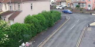 Fly-tipped waste on the roadside