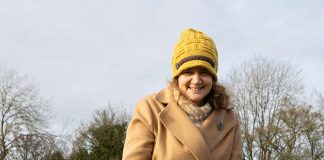 Cllr Louise Harris taking part in tree planting at the new Pucklechurch Woodland