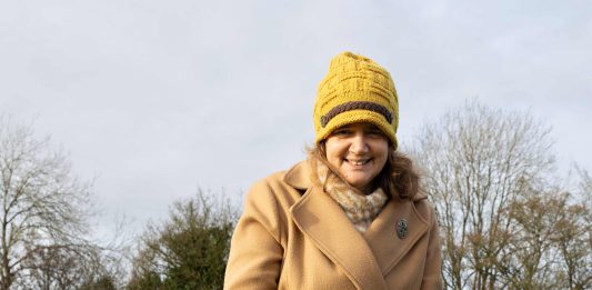 Cllr Louise Harris taking part in tree planting at the new Pucklechurch Woodland