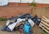Fly-tipped waste in Patchway