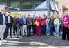 A group of people stood outisde the new Brooklands Park Community Centre