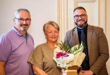 356 years of fostering celebrated at South Gloucestershire Foster Carer Awards The image shows, Wendy and Bill Bond, winners of Foster Carer of the Year with Cllr Simon Johnson (right), South Gloucestershire Council Cabinet Member for Children and Young People.