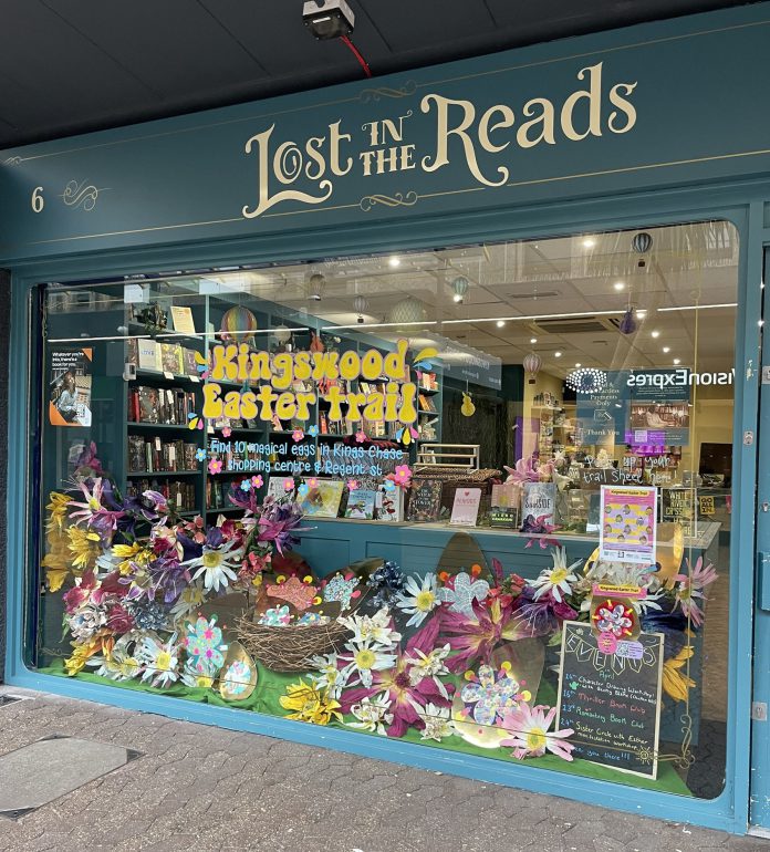 Kingswood Easter Trail window display