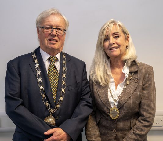 Chair of South Gloucestershire Council, councillor Adrian Rush, and Vice Chair of South Gloucestershire Council, councillor Terri Cullen.