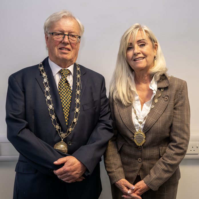 New Chair and Vice Chair of SGC 2026 Chair of South Gloucestershire Council, councillor Adrian Rush, and Vice Chair of South Gloucestershire Council, councillor Terri Cullen.