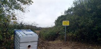 Fly-tipped container