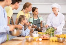 Family cooking class
