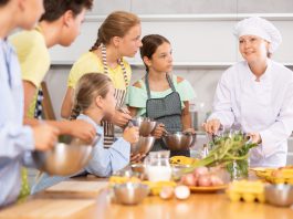 Family cooking class