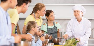 Family cooking class