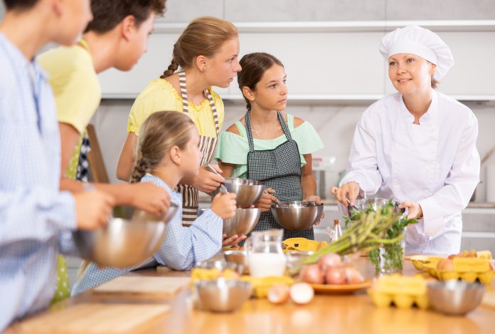 Family cooking class