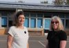 Councillor Louise Harris and Kathryn Jones from Wellesley Primary School
