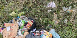 Fly-tipped waste